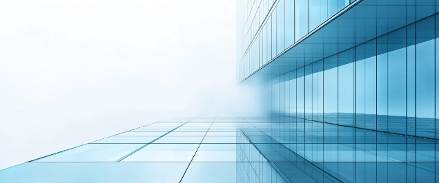 Image of a tall glass office building